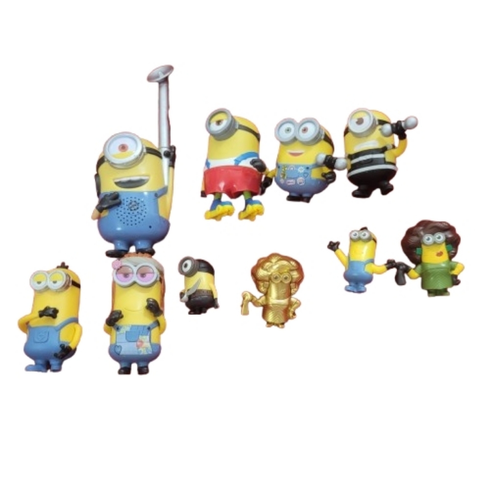 Minions Action Figure Lot Of 10 Despicable Me Movable